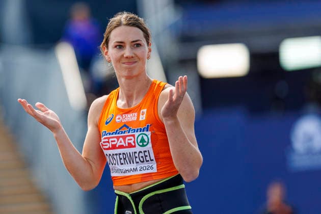 BIRMINGHAM, GREAT BRITAIN - AUGUST 15, 2026: Emma OOSTERWEGEL (NED Netherlands) competing in the javelin throw of the heptathlon during the European Athletics Championships at Alexander Stadium on August 15, 2026 in Birmingham, Great Britain. Great Britain Copyright: xAxelxKohringx