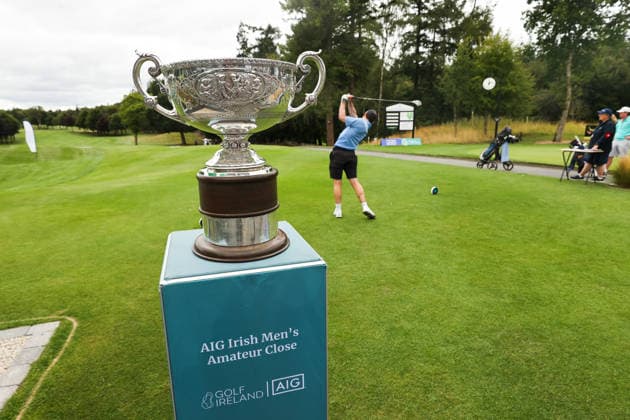 REPRO FREE *PRESS RELEASE NO REPRODUCTION FEE* EDITORIAL USE ONLY AIG Irish Men s Amateur Close Championship, Portumna Golf Club, Galway 14 8 2026 A view of the AIG Irish Men™s Amateur Close trophy A view of the AIG Irish Men™s Amateur Close trophy 14 8 2026  Copyright: xx CU9I9103 copy
