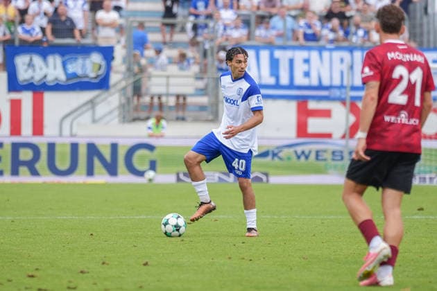 Deutschland: Fussball, 3. Liga, 2. Spieltag, Hänsch-Arena, SV Meppem vs. SG Sonnenhof-Großaspach: Niclas Nadj (SV Meppen, 40) *** German Soccer, 3rd Division, Matchday 2, Hänsch Arena, SV Meppen vs. SG Sonnenhof Großaspach, Niclas Nadj (SV Meppen), 40 Copyright: xMichelxWittex