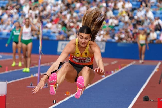 Birmingham , Leichtathletik, Athletics, Track and Field, EAA, Leichtathletik EM Birmingham 2026 European Championships birmingham 2026 , 10.08-17.08.2026, Alexander Stadium Birmingham, Grossbritannien , Heptathlon,Siebenkampf Weitsprung, Long Jump, Sandrina Sprengel, Deutschland, Germany GER Copyright Gladys Chai von der Laage *** Birmingham, Track and Field, Athletics, EAA, 2026 European Athletics Championships in Birmingham, August 10–17, 2026, Alexander Stadium, Birmingham, United Kingdom, Heptathlon, Long Jump, Sandrina Sprengel, Germany, GER Copyright Gladys Chai von der Laage