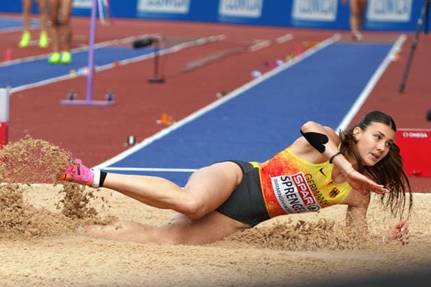 Birmingham , Leichtathletik, Athletics, Track and Field, EAA, Leichtathletik EM Birmingham 2026 European Championships birmingham 2026 , 10.08-17.08.2026, Alexander Stadium Birmingham, Grossbritannien , Heptathlon,Siebenkampf Weitsprung, Long Jump, , Sandrina Sprengel, Deutschland, Germany GER Copyright Gladys Chai von der Laage *** Birmingham, Track and Field, Athletics, EAA, 2026 European Athletics Championships in Birmingham, August 10–17, 2026, Alexander Stadium, Birmingham, United Kingdom, Heptathlon, Long Jump, Sandrina Sprengel, Germany (GER), Copyright Gladys Chai von der Laage