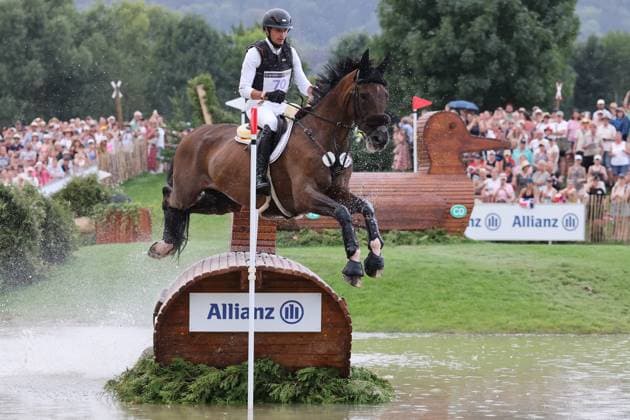 Christoph Wahler (GER, Deutschland, Germany) mit Pferd DAccord FRH , Vielseitigkeit Geländeritt, FEI Eventing World Championship, WM, Weltmeisterschaft , DHL-Preis, Einzel Mannschaft, Geländeprüfung, Gelände, Cross Country , AACHEN - FEI World Championships 2026, Weltfest des Pferdesports, Reitsport Weltmeisterschaft 2026, Aachen 2026, Welcome Home 2026, Aachener Soers, 11. bis 23. August 2026, Reitsport, 15.08.2026, Aachen Aachener Soers Deutschland *** Christoph Wahler GER, Germany, riding DAccord FRH, Eventing Cross-Country, FEI Eventing World Championship, DHL Prize, Individual and Team, Cross-Country, Cross-Country, AACHEN FEI World Championships 2026, World Equestrian Festival, 2026 World Equestrian Championships, Aachen 2026, Welcome Home 2026, Aachen Soers, August 11–23, 2026, Equestrian Sports, August 15, 2026, Aachen Soers, Germany