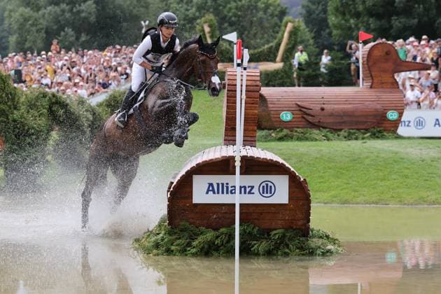 Julia Krajewski (GER, Deutschland, Germany) mit Pferd Uelzeners Nickel, Nickel , Vielseitigkeit Geländeritt, FEI Eventing World Championship, WM, Weltmeisterschaft , DHL-Preis, Einzel Mannschaft, Geländeprüfung, Gelände, Cross Country , AACHEN - FEI World Championships 2026, Weltfest des Pferdesports, Reitsport Weltmeisterschaft 2026, Aachen 2026, Welcome Home 2026, Aachener Soers, 11. bis 23. August 2026, Reitsport, 15.08.2026, Aachen Aachener Soers Deutschland *** Julia Krajewski GER, Germany, riding Uelzeners Nickel, Nickel, Eventing Cross-Country, FEI Eventing World Championship, DHL Prize, Individual and Team, Cross-Country Test, Cross-Country, AACHEN FEI World Championships 2026, World Equestrian Festival, 2026 World Equestrian Championships, Aachen 2026, Welcome Home 2026, Aachen Soers, August 11–23, 2026, Equestrian Sports, August 15, 2026, Aachen Soers, Germany