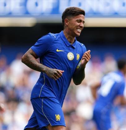 Enzo Fernandez of Chelsea reacts Chelsea v Real Sociedad, Pre Season Friendly, Football, Stamford Bridge, London, UK, 15 08 2026, England - 15 Aug 2026London Stamford Bridge England United Kingdom  Copyright: xHanc WiredxPhotos Shutterstockx 17084257bb