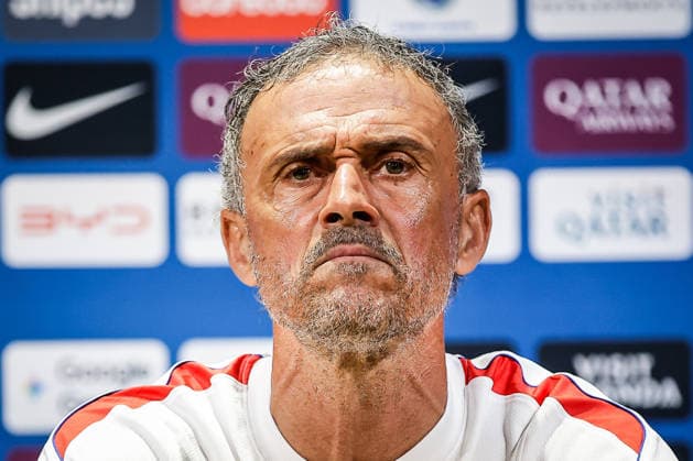August 15, 2026, Poissy, France, France: Luis ENRIQUE of PSG during a Paris Saint-Germain press conference, PK, Pressekonferenz at Campus PSG on August 15, 2026 in Poissy near Paris, France. Poissy France - ZUMAm308 20260815_zsp_m308_021 Copyright: xMatthieuxMirvillex
