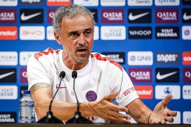 August 15, 2026, Poissy, France, France: Luis ENRIQUE of PSG during a Paris Saint-Germain press conference, PK, Pressekonferenz at Campus PSG on August 15, 2026 in Poissy near Paris, France. Poissy France - ZUMAm308 20260815_zsp_m308_027 Copyright: xMatthieuxMirvillex