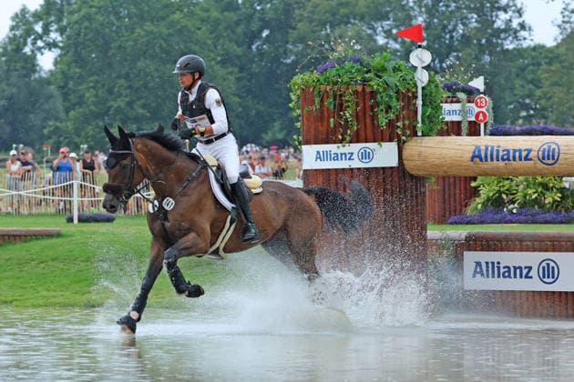 Christoph Wahler (GER, Deutschland, Germany) mit Pferd DAccord FRH , Vielseitigkeit Dressur, FEI Eventing World Championship, WM, Weltmeisterschaft , DHL-Preis, Einzel Mannschaft, Geländeprüfung, Teilprüfung Gelände, Cross Country , AACHEN - FEI World Championships 2026, Weltfest des Pferdesports, Reitsport Weltmeisterschaft 2026, Aachen 2026, Welcome Home 2026, Aachener Soers, 11. bis 23. August 2026, Reitsport, 15.08.2026, Aachen Aachener Soers Deutschland *** Christoph Wahler GER, Germany, riding DAccord FRH, Eventing Dressage, FEI Eventing World Championship, DHL Prize, Individual and Team, Cross-Country, Cross-Country Stage, Cross Country, AACHEN FEI World Championships 2026, World Equestrian Festival, 2026 World Equestrian Championships, Aachen 2026, Welcome Home 2026, Aachen Soers, August 11–23, 2026, Equestrian Sports, August 15, 2026, Aachen Soers, Germany