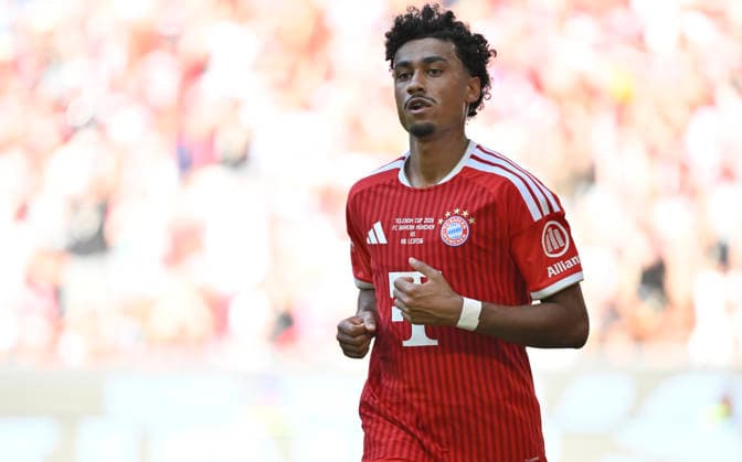 TOR zum 2:1 Nathaniel Brown FC Bayern Muenchen FCB (11) Torjubel FC Bayern Muenchen FCB vs RB Leipzig RBL Telekom Cup 15.08.2026 DFL REGULATIONS PROHIBIT ANY USE OF PHOTOGRAPHS AS IMAGE SEQUENCES AND OR QUASI-VIDEO FC Bayern Muenchen FCB vs RB Leipzig RBL *** GOAL: 2-1 Nathaniel Brown, FC Bayern Munich (FCB) 11 Goal Celebration, FC Bayern Munich (FCB) vs. RB Leipzig (RBL), Telekom Cup, August 15, 2026. DFL regulations prohibit any use of photographs as image sequences and or QUASI VIDEO: FC Bayern Munich (FCB) vs. RB Leipzig (RBL)
