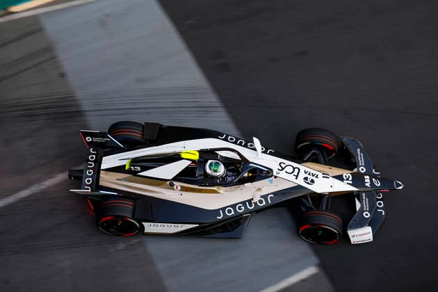 2026 FORMULA E LONDON ePRIX 13 DA COSTA Antonio Felix (prt), Jaguar TCS Racing, Jaguar I-Type 7, action during the London ePrix, 16th and 17th round of the 2025-26 ABB FIA Formula E World Championship, WM, Weltmeisterschaft on the ExCel London Circuit from August 14 to 16, 2026 in London, United Kingdom -  Copyright: xGREGORYxLENORMANDx
