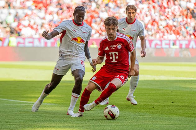 Tim Binder, (FC Bayern Muenchen, 46), GER, FC Bayern Muenchen vs RB Leipzig, Fussball, Telekom CUP, Saison 2026 2027, 15.08.2026, DFL DFB REGULATIONS PROHIBIT ANY USE OF PHOTOGRAPHS as IMAGE SEQUENCES and or QUASI-VIDEO, Eibner-Pressefoto Andreas Ulmer GER, FC Bayern Muenchen vs RB Leipzig, Fussball, Telekom CUP, Saison 2026 2027, 15.08.2026, Muenchen *** Tim Binder, FC Bayern Munich, 46, GER, FC Bayern Munich vs. RB Leipzig, Soccer, Telekom Cup, 2026–2027 Season, August 15, 2026, DFL and DFB regulations prohibit any use of photographs as image sequences and or quasi-video. Eibner Press Photo, Andreas Ulmer, GER, FC Bayern Munich vs. RB Leipzig, Soccer, Telekom Cup, 2026–2027 Season, August 15, 2026, Munich Copyright: xEibner-Pressefoto AndreasxUlmerx EP_AUR