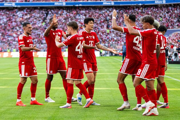 Luis Diaz, (FC Bayern Muenchen, 14) erzielt das 1:0, Freude, Eotionen, GER, FC Bayern Muenchen vs RB Leipzig, Fussball, Telekom CUP, Saison 2026 2027, 15.08.2026, DFL DFB REGULATIONS PROHIBIT ANY USE OF PHOTOGRAPHS as IMAGE SEQUENCES and or QUASI-VIDEO, Eibner-Pressefoto Andreas Ulmer GER, FC Bayern Muenchen vs RB Leipzig, Fussball, Telekom CUP, Saison 2026 2027, 15.08.2026, Muenchen *** Luis Diaz, FC Bayern Munich, 14 scores the 1-0 goal, joy, emotions, GER, FC Bayern Munich vs. RB Leipzig, soccer, Telekom Cup, 2026-2027 season, August 15, 2026, DFL and DFB regulations prohibit any use of photographs as image sequences and or quasi-video, Eibner Press Photo, Andreas Ulmer, GER, FC Bayern Munich vs. RB Leipzig, soccer, Telekom Cup, 2026–2027 season, August 15, 2026, Munich Copyright: xEibner-Pressefoto AndreasxUlmerx EP_AUR