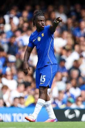 Romeo Lavia of Chelsea points Chelsea v Real Sociedad, Pre Season Friendly, Football, Stamford Bridge, London, UK, 15 08 2026, England - 15 Aug 2026London Stamford Bridge England United Kingdom  Copyright: xHanc WiredxPhotos Shutterstockx 17084257bk