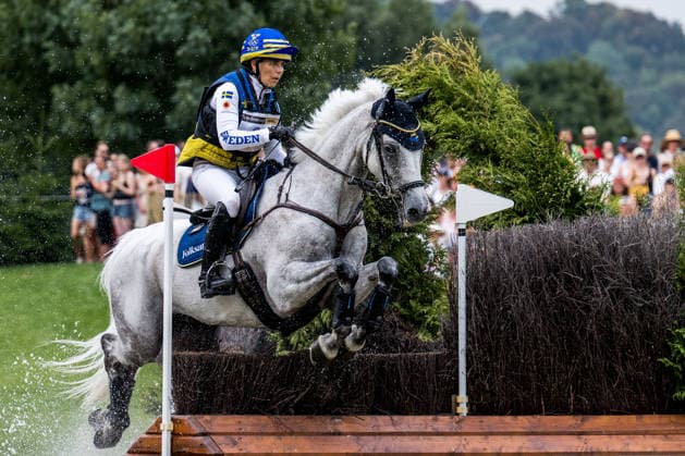 260815 Louise Romeike of Sweden with horse Caspian compete in the Eventing Cross-Country during day 5 of the 2026 FEI World Championships on August 15, 2026 in Aachen. Photo: Emma Wallskog BILDBYRAN kod EW EW0685 ridsport equestrian rid-vm 2026 2026 fei world championships bbeng ridsport-vm fälttävlan eventing terrängritt terräng *** August 15, 2026: Louise Romeike of Sweden, riding Caspian, competes in the Eventing Cross Country on Day 5 of the 2026 FEI World Championships in Aachen. 2026 in Aachen. Photo by Emma Wallskog. BILDBYRAN code EW EW0685. equestrian sports, riding, 2026 World Championships, 2026 FEI World Championships, BBENG, equestrian sports, World Championships, eventing, cross-country  Copyright: EMMAxWALLSKOG BB260815EW085