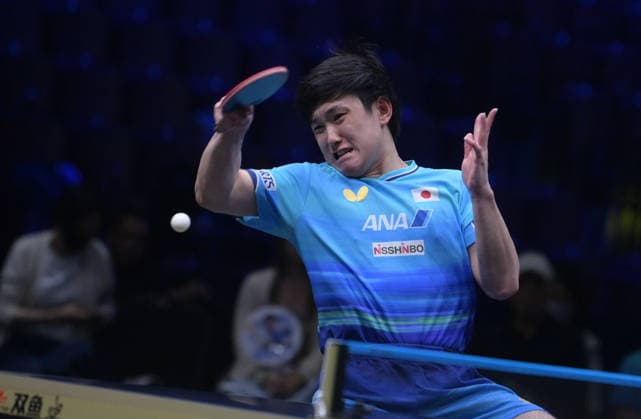 (260815) -- MALMO, Aug. 15, 2026 -- Harimoto Tomokazu of Japan hits a return to Alexis Lebrun of France during the men s singles quarterfinal match at the WTT Europe Smash Sweden 2026 in Malmo, Sweden, Aug. 15, 2026. ) (SP)SWEDEN-MALMO Table tennis, Tischtennis WTT EUROPE SMASH 2026-MEN S SINGLES WengxXinyang 