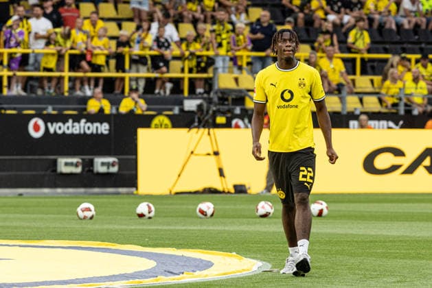 Regionalliga West: Borussia Dortmund II - 1.FC Köln II, 07.08.2026 Joane Gadou (Borussia Dortmund, 22) bei der offiziellen Vorstellung der Kader für die Saison 2026 27. Regionalliga West: Borussia Dortmund II - 1.FC Köln II, Rote Erde, Dortmund; 07.08.2026 DFB regulations prohibit any use of photographs as image sequences and or quasi video. *** Regionalliga West: Borussia Dortmund II 1, 1. FC Köln II, August 7, 2026. Joane Gadou of Borussia Dortmund, age 22, at the official presentation of the rosters for the 2026–27 season. Regionalliga West: Borussia Dortmund II 1, 1. FC Köln II, Rote Erde, Dortmund, August 7, 2026. DFB regulations prohibit any use of photographs as image sequences and or quasi-video. Copyright: xBEAUTIFULxSPORTS Buriakovx