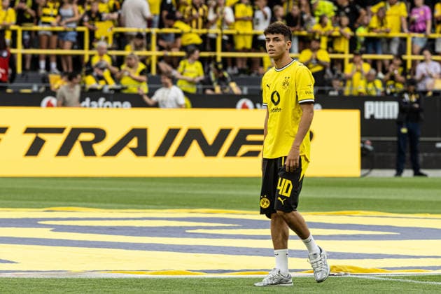 Regionalliga West: Borussia Dortmund II - 1.FC Köln II, 07.08.2026 Samuele Inacio (Borussia Dortmund, 40) bei der offiziellen Vorstellung der Kader für die Saison 2026 27. Regionalliga West: Borussia Dortmund II - 1.FC Köln II, Rote Erde, Dortmund; 07.08.2026 DFB regulations prohibit any use of photographs as image sequences and or quasi video. *** Regionalliga West: Borussia Dortmund II vs. 1. FC Köln II, August 7, 2026—Samuele Inacio of Borussia Dortmund, No. 40, at the official presentation of the rosters for the 2026–27 season—Regionalliga West: Borussia Dortmund II vs. 1. FC Köln II, Rote Erde, Dortmund, August 7, 2026. DFB regulations prohibit any use of photographs as image sequences and or quasi-video. Copyright: xBEAUTIFULxSPORTS Buriakovx