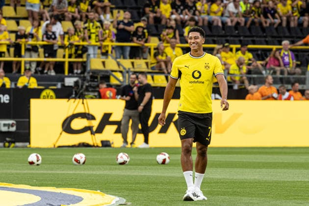 Regionalliga West: Borussia Dortmund II - 1.FC Köln II, 07.08.2026 Jobe Bellingham (Borussia Dortmund, 7) bei der offiziellen Vorstellung der Kader für die Saison 2026 27. Regionalliga West: Borussia Dortmund II - 1.FC Köln II, Rote Erde, Dortmund; 07.08.2026 DFB regulations prohibit any use of photographs as image sequences and or quasi video. *** Regionalliga West: Borussia Dortmund II vs. 1. FC Köln II, August 7, 2026—Jobe Bellingham of Borussia Dortmund, number 7, at the official presentation of the rosters for the 2026–27 season in the Regionalliga West: Borussia Dortmund II vs. 1. FC Köln II, Rote Erde, Dortmund, August 7, 2026. DFB regulations prohibit any use of photographs as image sequences and or quasi-video. Copyright: xBEAUTIFULxSPORTS Buriakovx