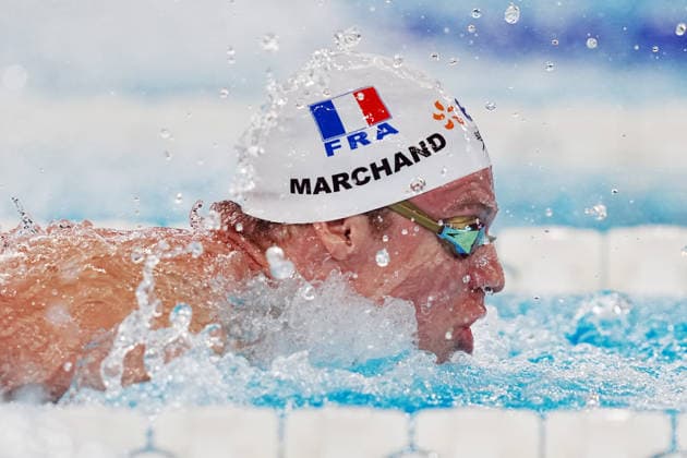 Leon Marchand from Italy at the Swimming European Aquatics Championships Paris 2026, Paris, August 15, 2026 .  Copyright: xGianxMattiaxD Alberto LaPressex
