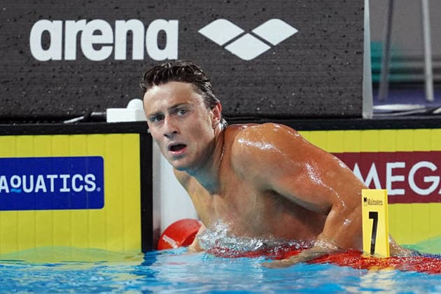 NicolÃ² Martinenghi from Italy at the Swimming European Aquatics Championships Paris 2026, Paris, August 15, 2026 .  Copyright: xGianxMattiaxD Alberto LaPressex