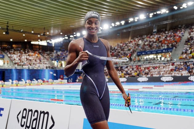 Sara Curtis from Italy at the Swimming European Aquatics Championships Paris 2026, Paris, August 15, 2026 .  Copyright: xGianxMattiaxD Alberto LaPressex