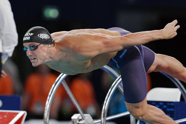 NicolÃ² Martinenghi from Italy at the Swimming European Aquatics Championships Paris 2026, Paris, August 15, 2026 .  Copyright: xGianxMattiaxD Alberto LaPressex
