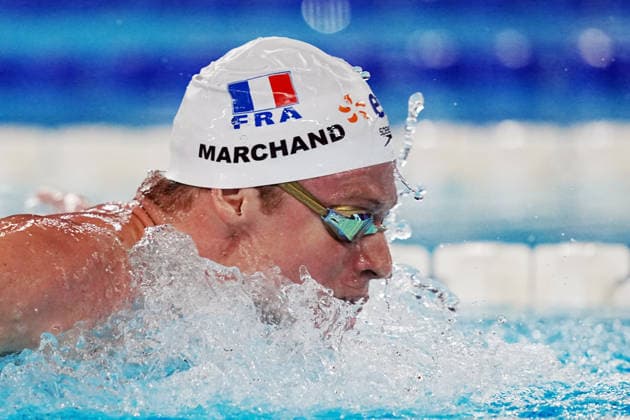 Leon Marchand from Italy at the Swimming European Aquatics Championships Paris 2026, Paris, August 15, 2026 .  Copyright: xGianxMattiaxD Alberto LaPressex