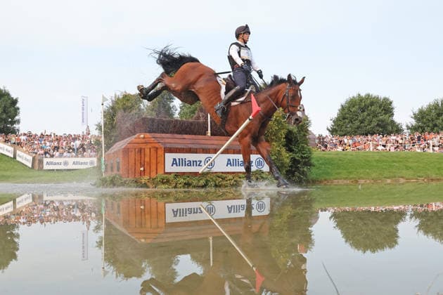 Libussa Lübbeke (GER, Deutschland, Germany) mit Pferd Caramia FRH , Vielseitigkeit Dressur, FEI Eventing World Championship, WM, Weltmeisterschaft , DHL-Preis, Einzel Mannschaft, Geländeprüfung, Teilprüfung Gelände, Cross Country , AACHEN - FEI World Championships 2026, Weltfest des Pferdesports, Reitsport Weltmeisterschaft 2026, Aachen 2026, Welcome Home 2026, Aachener Soers, 11. bis 23. August 2026, Reitsport, 15.08.2026, Aachen Aachener Soers Deutschland *** Libussa Lübbeke GER, Germany, riding Caramia FRH, Eventing Dressage, FEI Eventing World Championship, DHL Prize, Individual and Team, Cross-Country, Cross-Country Stage, Cross Country, AACHEN FEI World Championships 2026, World Equestrian Festival, 2026 World Equestrian Championships, Aachen 2026, Welcome Home 2026, Aachen Soers, August 11–23, 2026, Equestrian Sports, August 15, 2026, Aachen Soers, Germany
