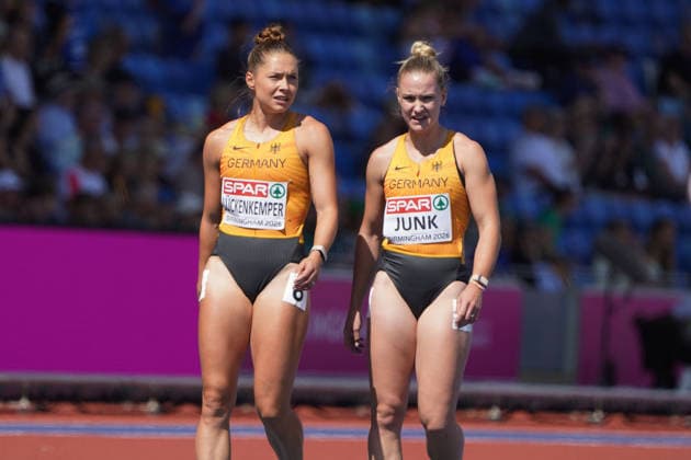 Birmingham , Leichtathletik, Athletics, Track and Field, EAA, Leichtathletik EM Birmingham 2026 European Championships birmingham 2026 , 10.08-17.08.2026, Alexander Stadium Birmingham, Grossbritannien 4x100m Relay frauen , 4x100m Staffel , gina lückenkemper, sophie junk Deutschland, Germany, GER Copyright Gladys Chai von der Laage *** Birmingham, Track and Field, Athletics, EAA, 2026 European Athletics Championships in Birmingham, August 10–17, 2026, Alexander Stadium, Birmingham, Great Britain, Women’s 4x100m Relay, 4x100m Relay, Gina Lückenkemper, Sophie Junk, Germany, GER Copyright Gladys Chai von der Laage