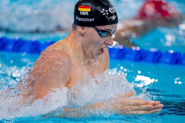 France, Paris, Centre Aquatique Olympique Metropole du Grand Paris, 15.08.2026, European Aquatics Championships, Day 16 - Morning Session, Finn Hammer, SG Essen, Germany, Photo by Eibner Pressefoto Tino Henschel European Aquatics Championships, Day 16 - Morning Session Paris *** France, Paris, Centre Aquatique Olympique Metropole du Grand Paris, August 15, 2026, European Aquatics Championships, Day 16 Morning Session, Finn Hammer, SG Essen, Germany, Photo by Eibner Pressefoto Tino Henschel European Aquatics Championships, Day 16 Morning Session Paris Copyright: xEibnerxPressefotox