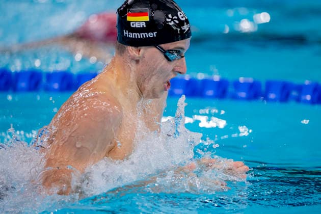 France, Paris, Centre Aquatique Olympique Metropole du Grand Paris, 15.08.2026, European Aquatics Championships, Day 16 - Morning Session, Finn Hammer, SG Essen, Germany, Photo by Eibner Pressefoto Tino Henschel European Aquatics Championships, Day 16 - Morning Session Paris *** France, Paris, Centre Aquatique Olympique Metropole du Grand Paris, August 15, 2026, European Aquatics Championships, Day 16 Morning Session, Finn Hammer, SG Essen, Germany, Photo by Eibner Pressefoto Tino Henschel European Aquatics Championships, Day 16 Morning Session Paris Copyright: xEibnerxPressefotox