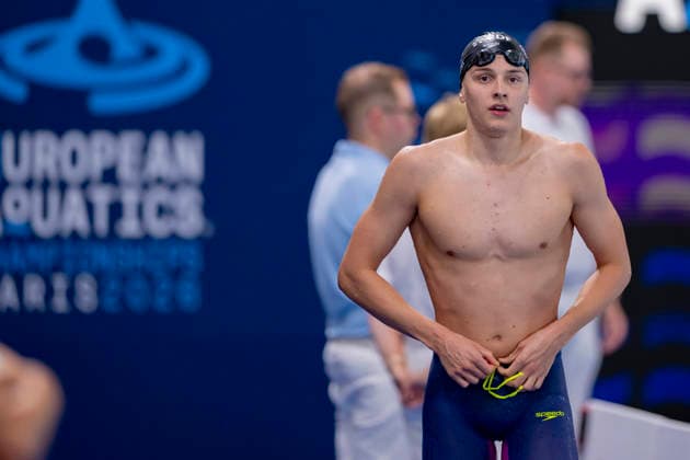 France, Paris, Centre Aquatique Olympique Metropole du Grand Paris, 15.08.2026, European Aquatics Championships, Day 16 - Morning Session, Finn Hammer, SG Essen, Germany, Photo by Eibner Pressefoto Tino Henschel European Aquatics Championships, Day 16 - Morning Session Paris *** France, Paris, Centre Aquatique Olympique Metropole du Grand Paris, August 15, 2026, European Aquatics Championships, Day 16 Morning Session, Finn Hammer, SG Essen, Germany, Photo by Eibner Pressefoto Tino Henschel European Aquatics Championships, Day 16 Morning Session Paris Copyright: xEibnerxPressefotox