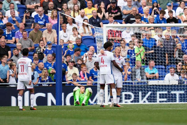 Everton v LOSC, Pre-Season Friendly Hakon Haraldsson of Lille OSC celebrates after he scores a goal to make it 1-1 in the 92nd minute during the Everton v LOSC Pre-Season Friendly match at the Hill Dickinson Stadium, Liverpool, England on 15 August 2026 Credit: Steve Flynn Every Second Media Editorial use only. All images are copyright Every Second Media Limited. No images may be reproduced without prior permission. Copyright: xIMAGO EveryxSecondxMediax ESM-2091-0076 StevexFlynnx xEveryxSecondxMediax