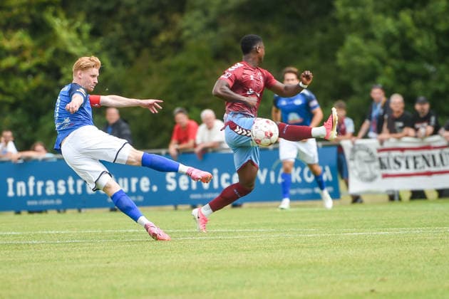 Fußball I Herren I Saison 2026-2027 I Regionalliga Nord I 4. Spieltag I SC Weiche Flensburg 08 - SSV Jeddeloh II I 15.08.2026 Pascal Steinwender (7, SSV Jeddeloh II) *** Soccer I Men s Team I 2026–2027 Season I Regionalliga Nord I Matchday 4 I SC Weiche Flensburg 08 vs. SSV Jeddeloh II I August 15, 2026 Pascal Steinwender 7, SSV Jeddeloh II Copyright: xLobeca JanxKirschnerx