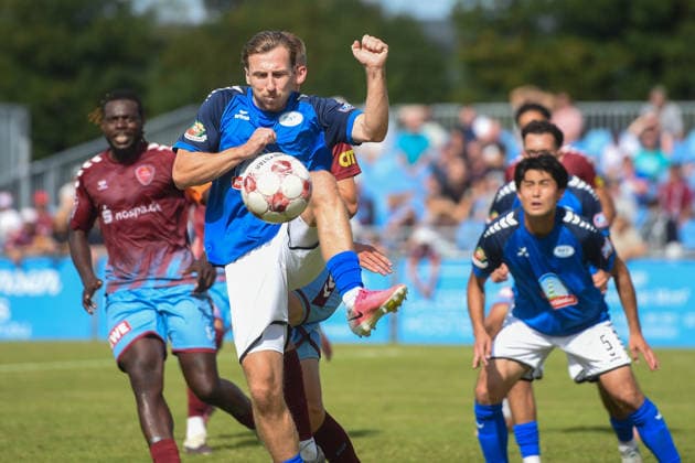 Fußball I Herren I Saison 2026-2027 I Regionalliga Nord I 4. Spieltag I SC Weiche Flensburg 08 - SSV Jeddeloh II I 15.08.2026 Tim Janßen (20, SSV Jeddeloh II) *** Soccer I Men s Team I 2026–2027 Season I Regionalliga Nord I Matchday 4 I SC Weiche Flensburg 08 vs. SSV Jeddeloh II I August 15, 2026 Tim Janßen, 20, SSV Jeddeloh II Copyright: xLobeca JanxKirschnerx