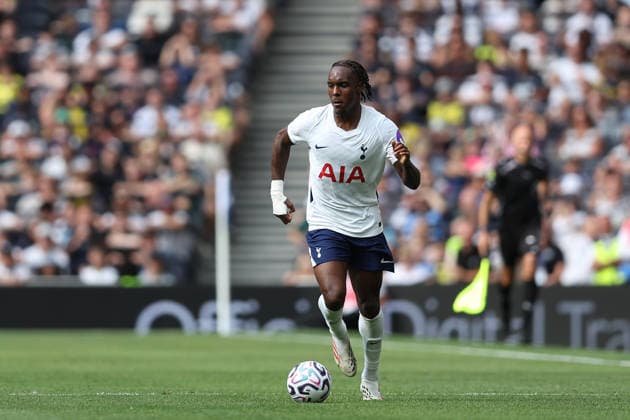 RECORD DATE NOT STATED 15th August 2026; Tottenham Hotspur Stadium, London, England; Friendly Football, Tottenham Hotspur versus TSG Hoffenheim; Mathys Tel of Tottenham Hotspur KatiexChan
