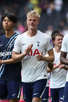RECORD DATE NOT STATED 15th August 2026; Tottenham Hotspur Stadium, London, England; Friendly Football, Tottenham Hotspur versus TSG Hoffenheim; Jan Paul van Hecke of Tottenham Hotspur after the match KatiexChan