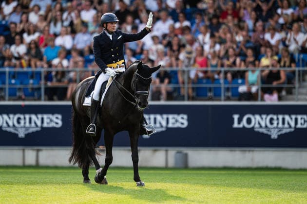260815 Henri Ruoste of Finland with horse Tiffanys Diamond compete in the Dressage Grand Prix Freestyle during day 5 of the 2026 FEI World Championships on August 15, 2026 in Aachen. Photo: Emma Wallskog BILDBYRAN kod EW EW0684 ridsport equestrian rid-vm 2026 2026 fei world championships bbeng ridsport-vm dressage dressyr kur *** August 15, 2026: Henri Ruoste of Finland, riding Tiffanys Diamond, competes in the Dressage Grand Prix Freestyle on Day 5 of the 2026 FEI World Championships, 2026 in Aachen. Photo by Emma Wallskog, BILDBYRAN, code EW EW0684, equestrian sports, 2026 World Championships, 2026 FEI World Championships, BBENG, equestrian sports, World Championships, dressage, freestyle  Copyright: EMMAxWALLSKOG BB260815EW093