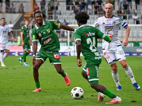 SOCCER - BL, A.Lustenau vs WAC LUSTENAU,AUSTRIA,15.AUG.26 - SOCCER - ADMIRAL Bundesliga, SC Austria Lustenau vs Wolfsberger AC. Image shows Lord Afrifa, Seydou Diarra (A.Lustenau) and Nicolas Wimmer (WAC).  GEPAxpictures xOliverxLerch