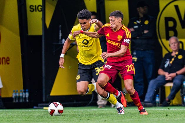 Testspiel, Bundesliga Serie A, Borussia Dortmund vs. AS Rom, 15.08.2026 im Signal Iduna Park Kaua Prates *** Friendly Match, Bundesliga Serie A, Borussia Dortmund vs. AS Roma, August 15, 2026, at Signal Iduna Park, Kaua Prates Copyright: xBahhoxKarax
