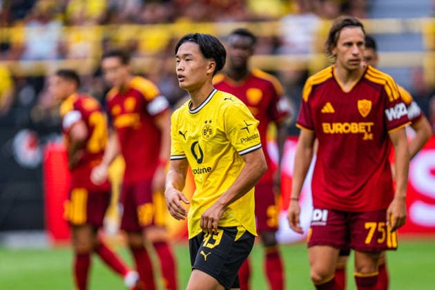 Testspiel, Bundesliga Serie A, Borussia Dortmund vs. AS Rom, 15.08.2026 im Signal Iduna Park Takato Yamamoto *** Friendly Match, Bundesliga Serie A, Borussia Dortmund vs. AS Roma, August 15, 2026, at Signal Iduna Park Takato Yamamoto Copyright: xBahhoxKarax