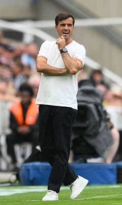 Carles Martinez Novell manager of Bayer Leverkusen Newcastle United v Bayer Leverkusen, Pre Season Friendly, Football, St James Park, Newcastle, UK - 15 Aug 2026Newcastle St James Park United Kingdom EDITORIAL USE ONLY No use with unauthorised audio, video, data, fixture lists, club league logos or live services. Online in-match use limited to 120 images, no video emulation. No use in betting, games or single club league player publications.  Copyright: xRichardxLee Shutterstockx 17070129bi