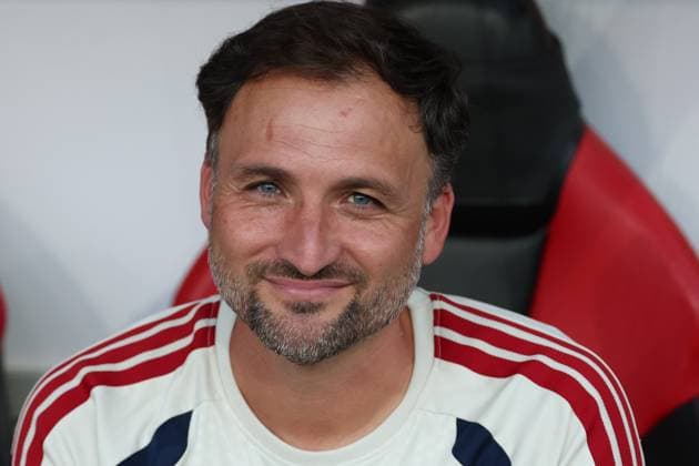 Cheftrainer Jose Barcala (FC Bayern Muenchen Frauen), FC Bayern Muenchen Frauen vs. VfL Wolfsburg Frauen, Fussball, Frauen, Google Pixel Supercup 2026, Saison 2026 2027, 15.08.2026 DFB regulations prohibit any use of photographs as image sequences and or quasi-video Ingolstadt Bayern Deutschland *** Head Coach Jose Barcala, FC Bayern Munich Women, FC Bayern Munich Women vs. VfL Wolfsburg Women, Soccer, Women, Google Pixel Super Cup 2026, 2026–2027 Season, August 15, 2026 DFB regulations prohibit any use of photographs as image sequences and or quasi-video Ingolstadt, Bavaria, Germany Copyright: xkolbert-press MartinxAgüerax