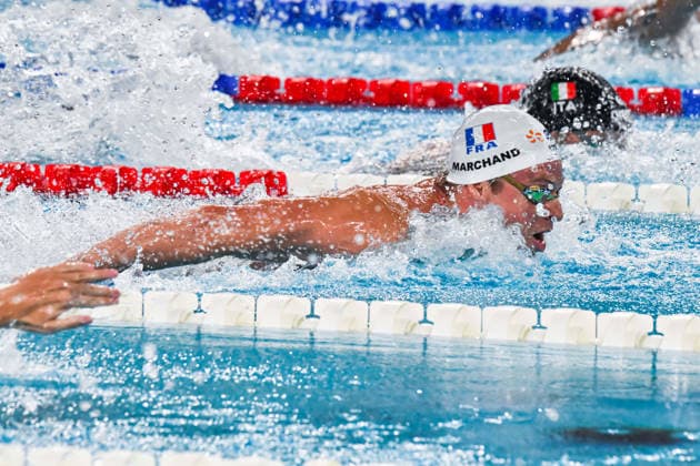NATATION : Championnat d europe de natation 2026 - PARIS - 15 08 2026 Leon Marchand (FRA) Saint DenisFrance  Copyright: xBaptistexAutissierx