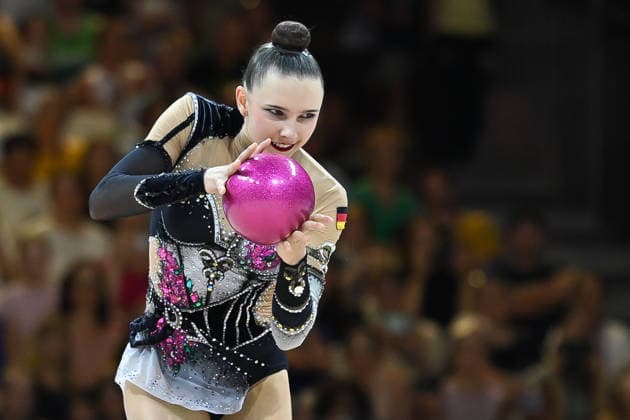 Helena Ripken (Deutschland) Weltmeisterschaften Rhythmische Sportgymnastik - Mehrkampf Gruppe, 15.08.2026 Weltmeisterschaften Rhythmische Sportgymnastik - Mehrkampf Gruppe, 15.08.2026, Frankfurt *** Helena Ripken, Germany, Rhythmic Gymnastics World Championships, Group All-Around, August 15, 2026, Rhythmic Gymnastics World Championships, Group All-Around, August 15, 2026, Frankfurt Copyright: xEibner-Pressefoto xHoepnerx EP_PHR