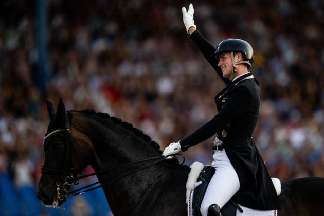 260815 Frederic Wandres of Germany with horse Bluetooth compete in the Dressage Grand Prix Freestyle during day 5 of the 2026 FEI World Championships on August 15, 2026 in Aachen. Photo: Emma Wallskog BILDBYRAN kod EW EW0684 ridsport equestrian rid-vm 2026 2026 fei world championships bbeng ridsport-vm dressage dressyr kur *** August 15, 2026: Frederic Wandres of Germany, riding Bluetooth, competes in the Dressage Grand Prix Freestyle on Day 5 of the 2026 FEI World Championships on August 15, 2026 in Aachen. Photo by Emma Wallskog, BILDBYRAN, code EW EW0684, equestrian sports, 2026 World Championships, 2026 FEI World Championships, BBENG, equestrian sports, World Championships, dressage, freestyle routine  Copyright: EMMAxWALLSKOG BB260815EW112