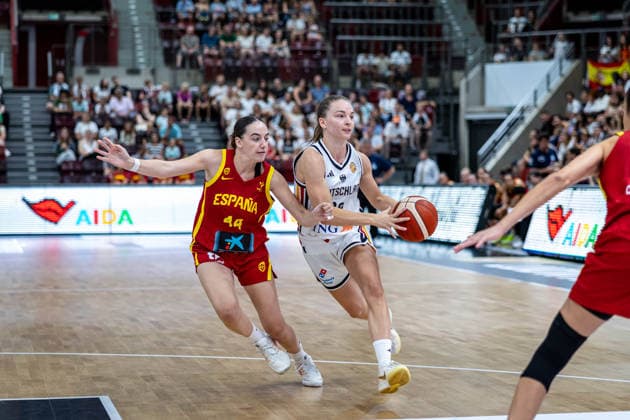Basketball Ludwigsburg 15.08.2026 DBB Frauen Nationalmannschaft 2026 Testspiel Deutschland (GER) vs Spanien (ESP) Emma Eichmeyer (Deutschland, No.09) *** Basketball Ludwigsburg, August 15, 2026; DBB Women s National Team 2026; Friendly Match: Germany (GER) vs. Spain (ESP); Emma Eichmeyer, Germany, No. 09