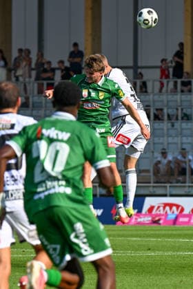 SOCCER - BL, A.Lustenau vs WAC LUSTENAU,AUSTRIA,15.AUG.26 - SOCCER - ADMIRAL Bundesliga, SC Austria Lustenau vs Wolfsberger AC. Image shows Dominik Weixelbraun (A.Lustenau) and Marco Sulzner (WAC).  GEPAxpictures xOliverxLerch