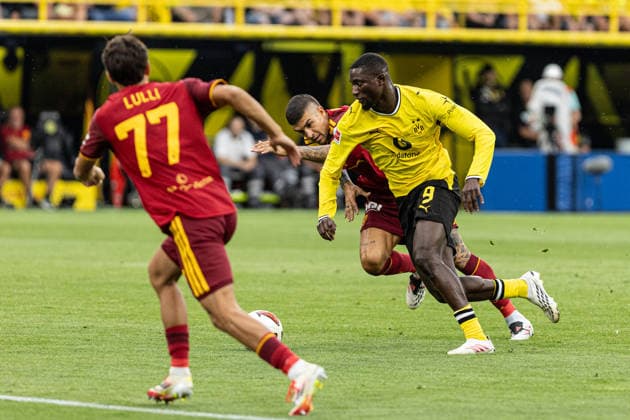 Testspiel, BVB-Saisoneröffnung 2026 27: Borussia Dortmund - AS Roma; 15.08.2026 Serhou Guirassy (Borussia Dortmund, 9) Testspiel, BVB-Saisoneröffnung 2026 27: Borussia Dortmund - AS Roma; Signal Iduna Park, Dortmund; 15.08.2026 *** Friendly Match, BVB 2026–27 Season Opener: Borussia Dortmund vs. AS Roma, August 15, 2026; Serhou Guirassy, Borussia Dortmund, 9; Friendly Match, BVB Season Opener 2026–27 Borussia Dortmund vs. AS Roma Signal Iduna Park, Dortmund August 15, 2026 Copyright: xBEAUTIFULxSPORTS Buriakovx