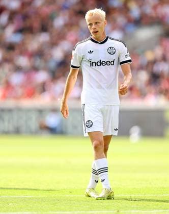 Oscar Hojlund of Eintracht Frankfurt Brentford v Eintracht Frankfurt, Pre Season Friendly, Football, Gtech Community Stadium, London, UK - 15 Aug 2026London Gtech Community Stadium United Kingdom EDITORIAL USE ONLY No use with unauthorised audio, video, data, fixture lists, club league logos or live services. Online in-match use limited to 120 images, no video emulation. No use in betting, games or single club league player publications.  Copyright: xMichaelxZemanek Shutterstockx 17070130bx