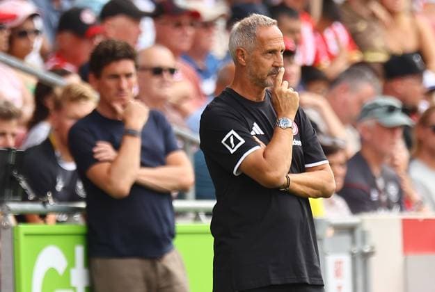 Adi Hutter head coach of Eintracht Frankfurt Brentford v Eintracht Frankfurt, Pre Season Friendly, Football, Gtech Community Stadium, London, UK - 15 Aug 2026London Gtech Community Stadium United Kingdom EDITORIAL USE ONLY No use with unauthorised audio, video, data, fixture lists, club league logos or live services. Online in-match use limited to 120 images, no video emulation. No use in betting, games or single club league player publications.  Copyright: xMichaelxZemanek Shutterstockx 17070130cd